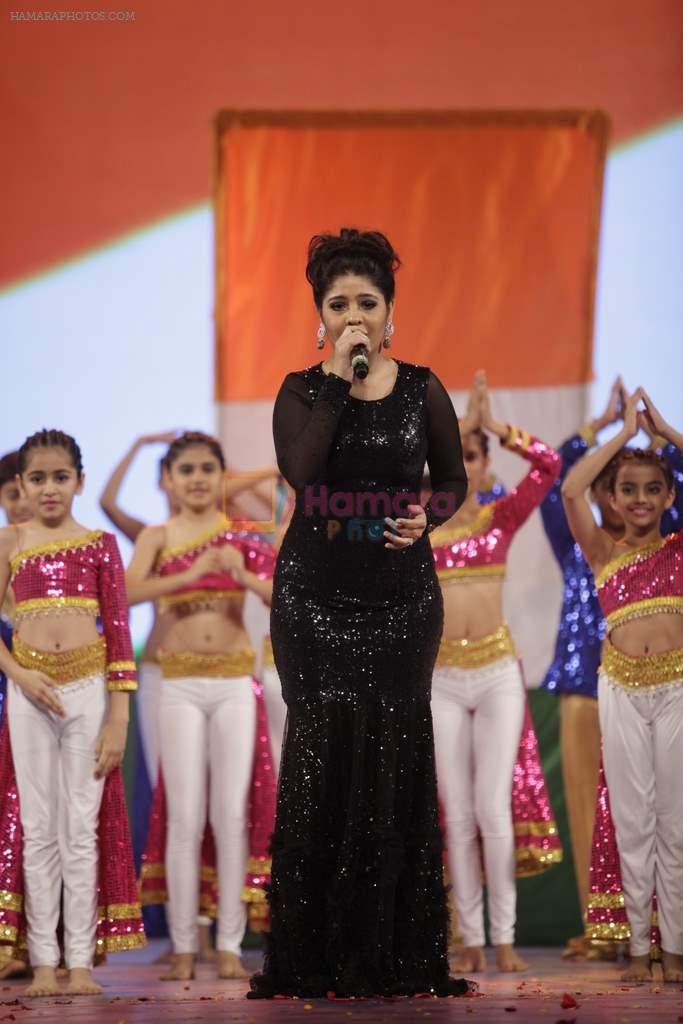 Sunidhi Chauhan at Global peace concert in Andheri Sports Complex, Mumbai on 30th Jan 2013