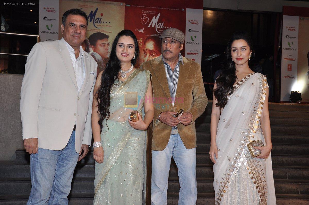 Padmini Kolhapure, Boman Irani, Jackie Shroff, Shraddha Kapoor at Mai Premiere in Mumbai on 31st Jan 2013