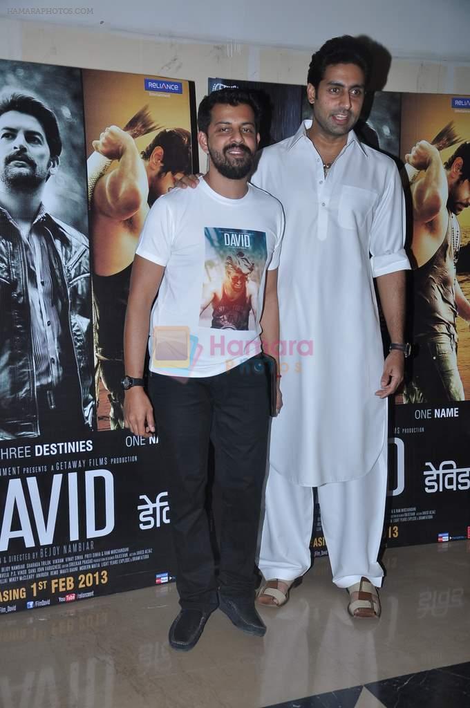 Abhishek Bachchan at David premiere in PVR, Mumbai on 31st Jan 2013