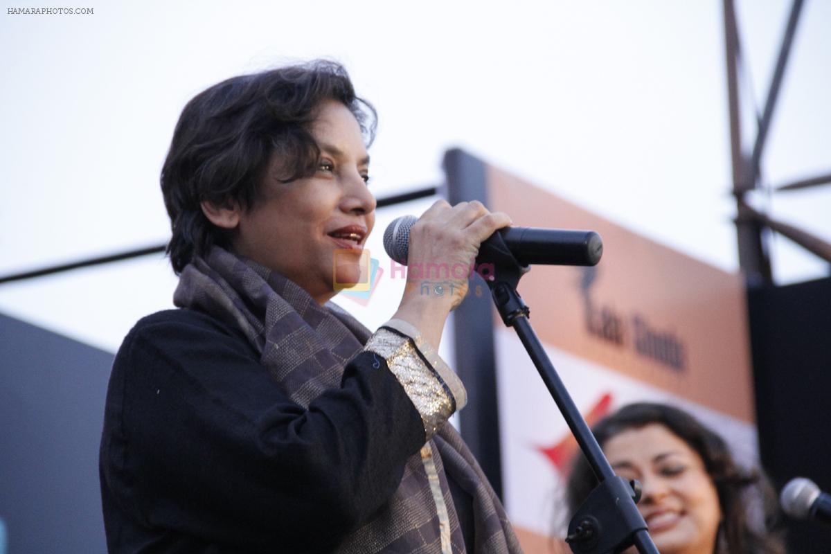 Shabana Azmi at Musical Evening at Kala Ghoda Arts Festival in Cross Maidan, Mumbai on 3rd Feb 2013