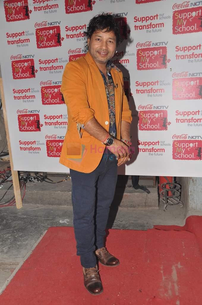 Kailash Kher at NDTV Support My school 9am to 9pm campaign which raised 13.5 crores in Mumbai on 3rd Feb 2013