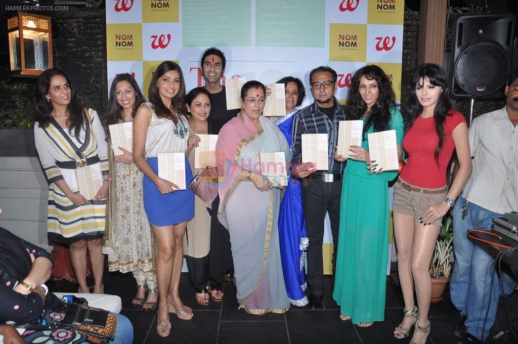 Poonam Sinha, Gulshan Grover, Sandip Soparkar, Sherlyn Chopra, Anju Mahendroo,Achala Sachdev,Anita Dongre,Dipannita at Anuradha's vegan book launch in Andheri, Mumbai on 4th Feb 2013