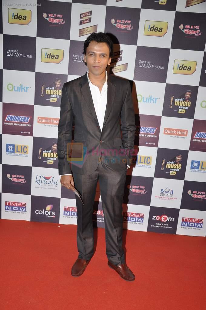 Abhijeet Sawant at Radio Mirchi music awards red carpet in Mumbai on 7th Feb 2013