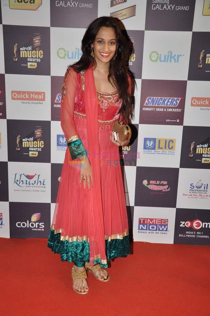 Shweta Pandit at Radio Mirchi music awards red carpet in Mumbai on 7th Feb 2013