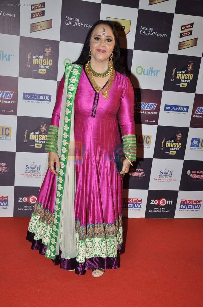 Ila Arun at Radio Mirchi music awards red carpet in Mumbai on 7th Feb 2013