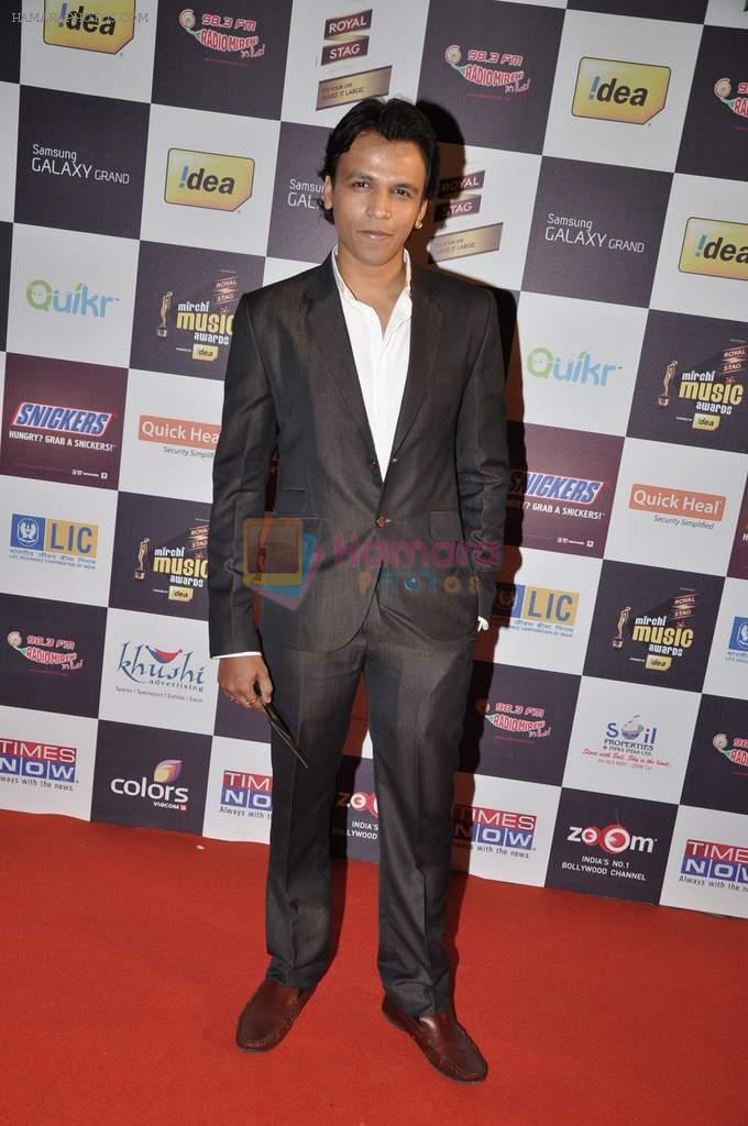 Abhijeet Sawant at Radio Mirchi music awards red carpet in Mumbai on 7th Feb 2013
