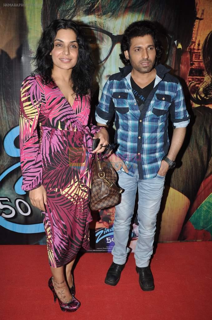 Meera, Rajan Verma at the music launch of film Zindagi 50 50 in Andheri, Mumbai on 8th Feb 2013