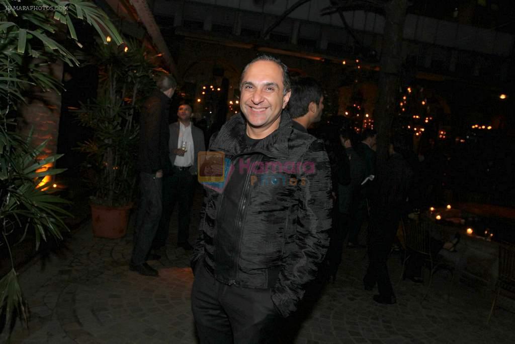 Vijay Arora at designer Rohit Bal & Gauri Bajoria co-hosted the announcement party for Savoir Fair in CIBO, Hotel Janpath on 8th of February 2013