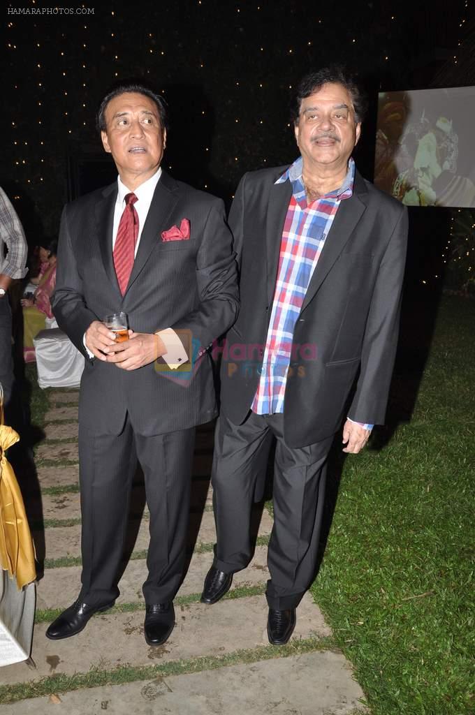 Shatrughan Sinha, Danny Denzongpa at Anjan Shrivastav son's wedding reception in Mumbai on 10th Feb 2013