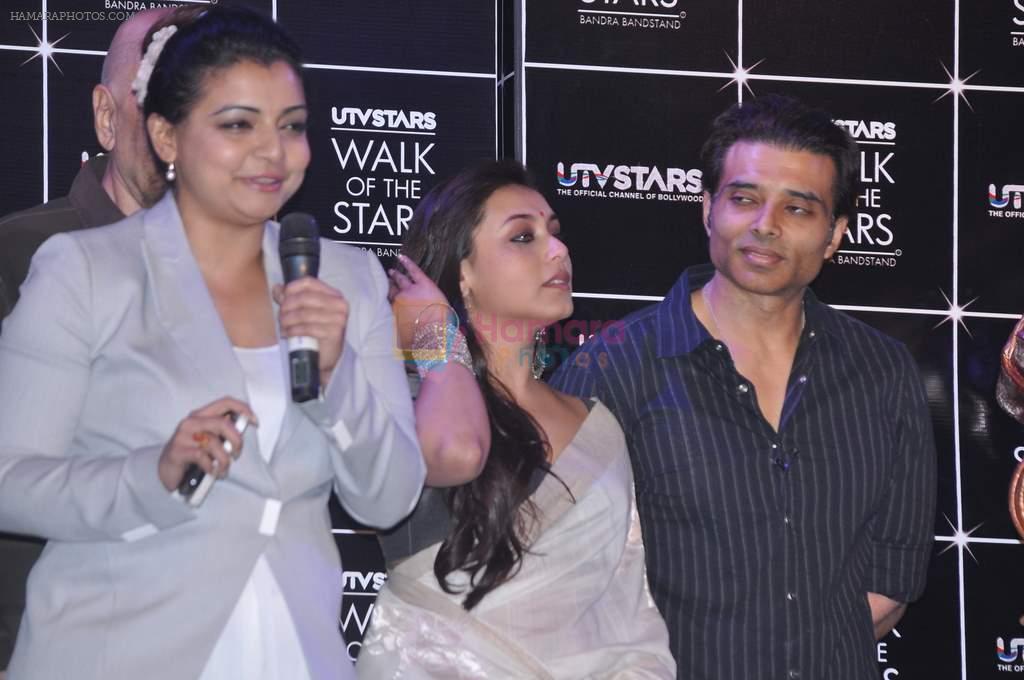 Rani Mukherji, Vaibhavi Merchant, Uday Chopra  at UTV Walk the stars with Yash Chopra in Mumbai on 11th Feb 2013