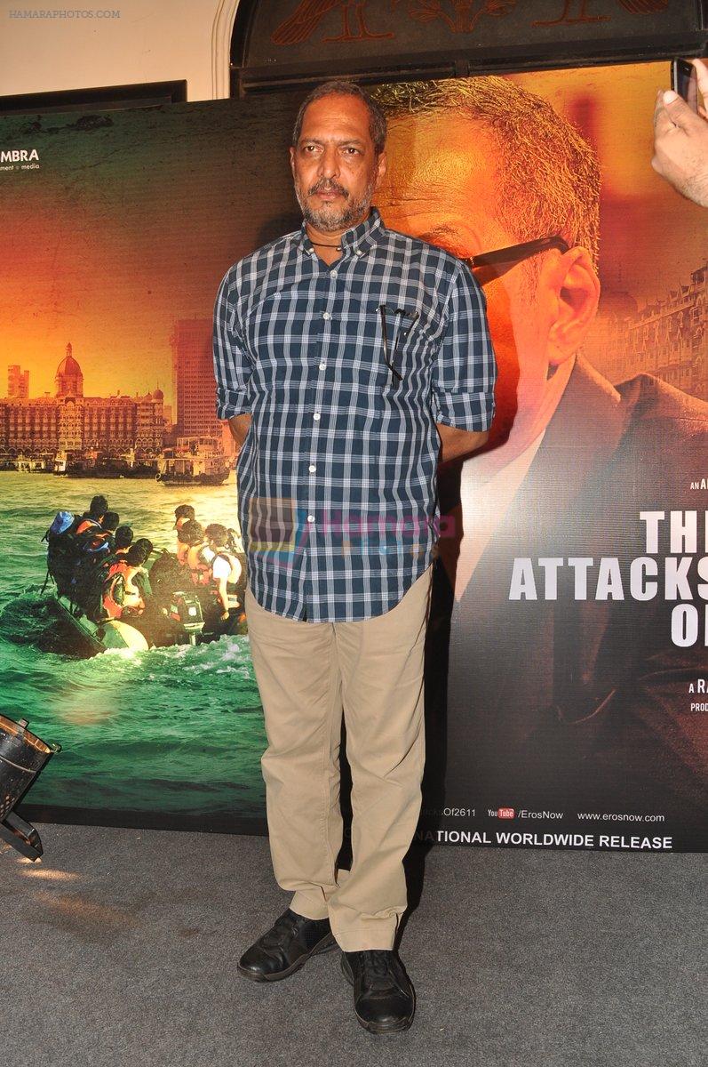 Nana Patekar at the Audio release of The Attacks Of 26-11 in Leopold, Mumbai on 11th Feb 2013