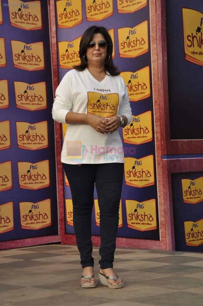 Farah Khan at Walk for the Love of Shiksha promotions in Mumbai on 12th Feb 2013