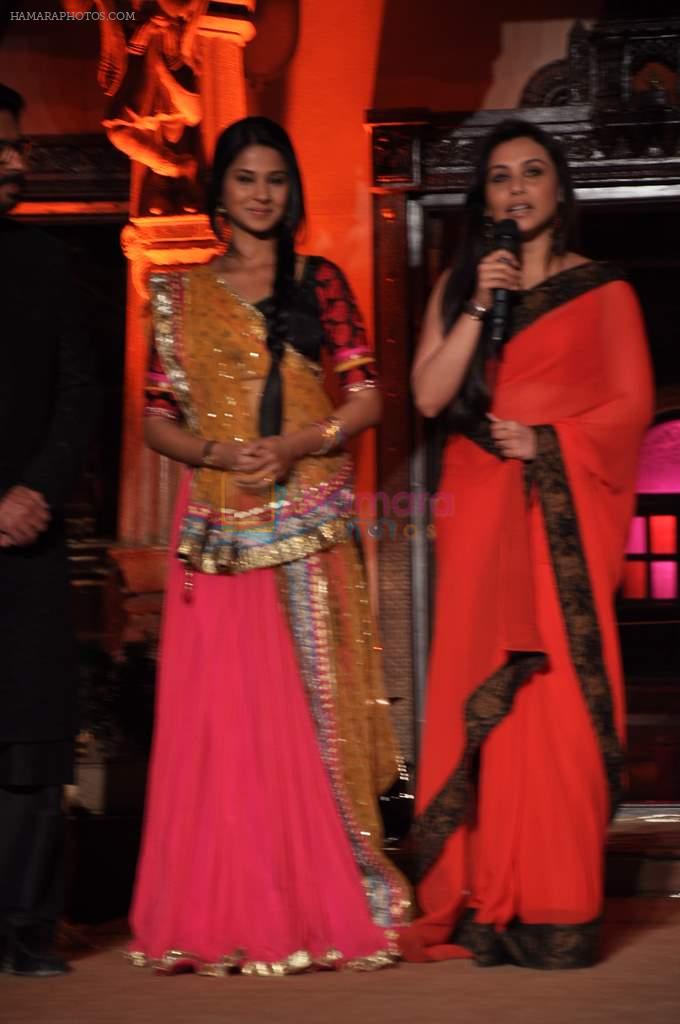Rani Mukherjee, Jennifer Winget at Sanjay Leela Bhansali's Sarwasti Chandra serial launch in Filmcity, Mumbai on 14th Feb 2013