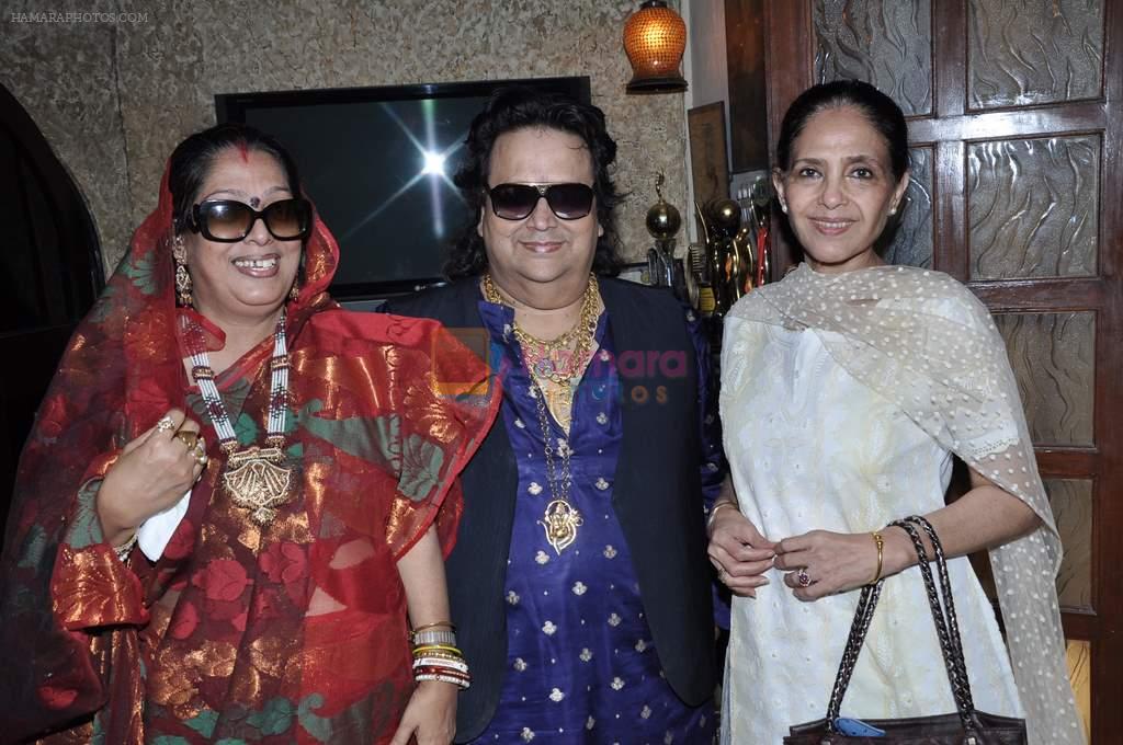Bappi Lahiri at Bappi Lahri's Saraswati Pooja in Juhu, Mumbai on 15th Feb 2013