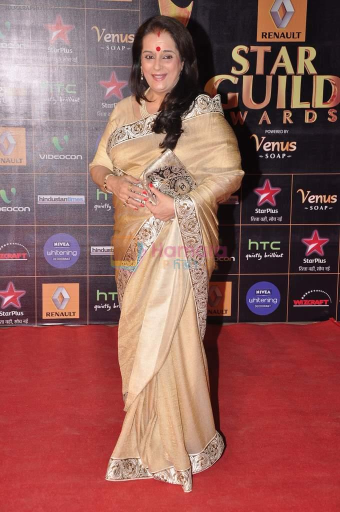 Poonam Sinha at Star Guild Awards red carpet in Mumbai on 16th Feb 2013
