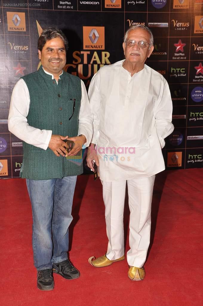 Gulzar, Vishal Bharadwaj at Star Guild Awards red carpet in Mumbai on 16th Feb 2013