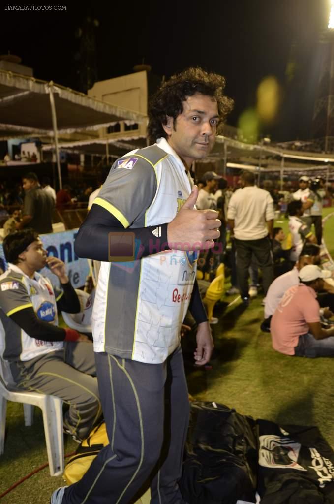 Bobby Deol  at ccl match from hyderabad on 17th Feb 2013