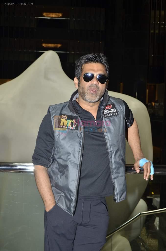 Sunil Shetty at ccl match from hyderabad on 17th Feb 2013