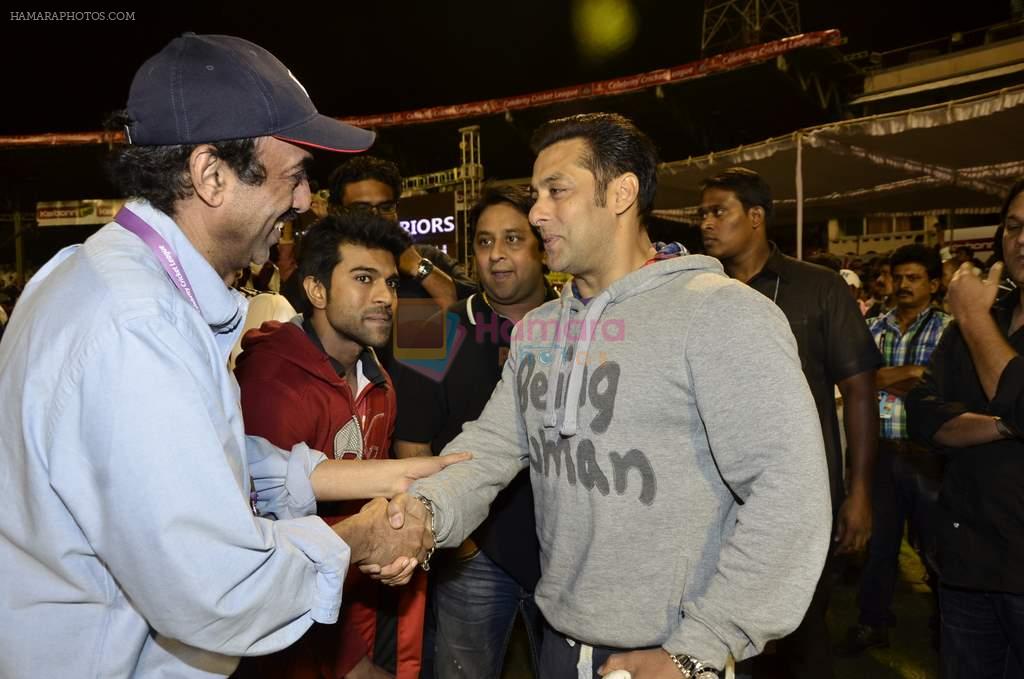 Salman Khan at ccl match from hyderabad on 17th Feb 2013