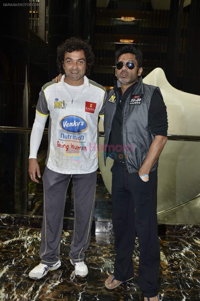 Bobby Deol  at ccl match from hyderabad on 17th Feb 2013
