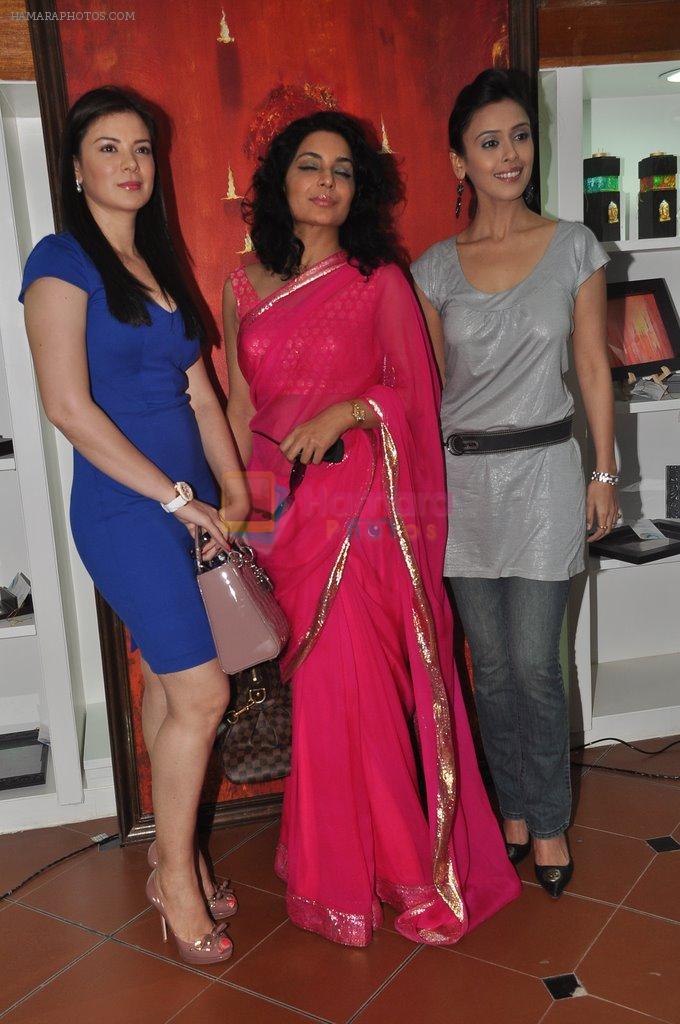Meera, Hrishitaa Bhatt, Urvashi Sharma at Amisha Mehta art event in Mumbai on 19th Feb 2013