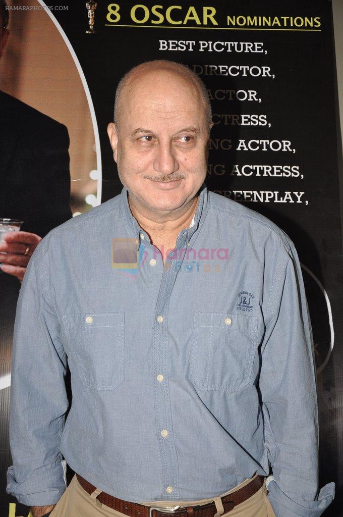 Anupam Kher promotres Hollywood film Silver Linings in Mumbai on 20th Feb 2013