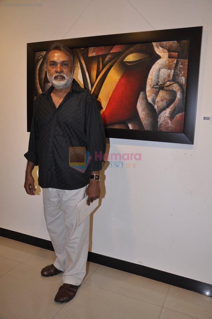 samir mondal at art show by Jagannath Paul in jehangir Art Gallery on 21st feb 2013.