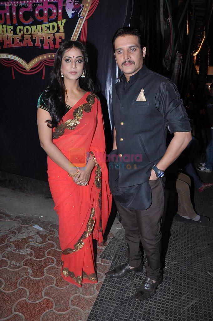 Mahi Gill, Jimmy Shergill on location of Nautanki The Comedy Theatre in Mumbai on 21st feb 2013