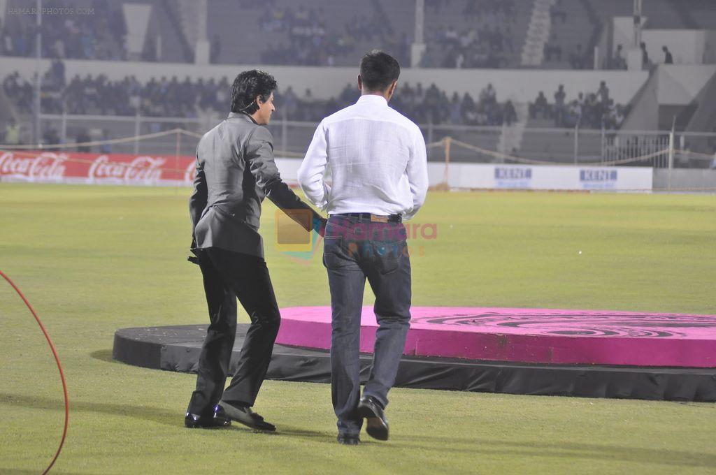 Shahrukh Khan, Rahul Dravid at UCL match in Mumbai on 23rd Feb 2013