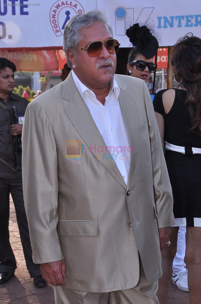 Vijay Mallya at Poonawala race in Mumbai on 24th Feb 2013