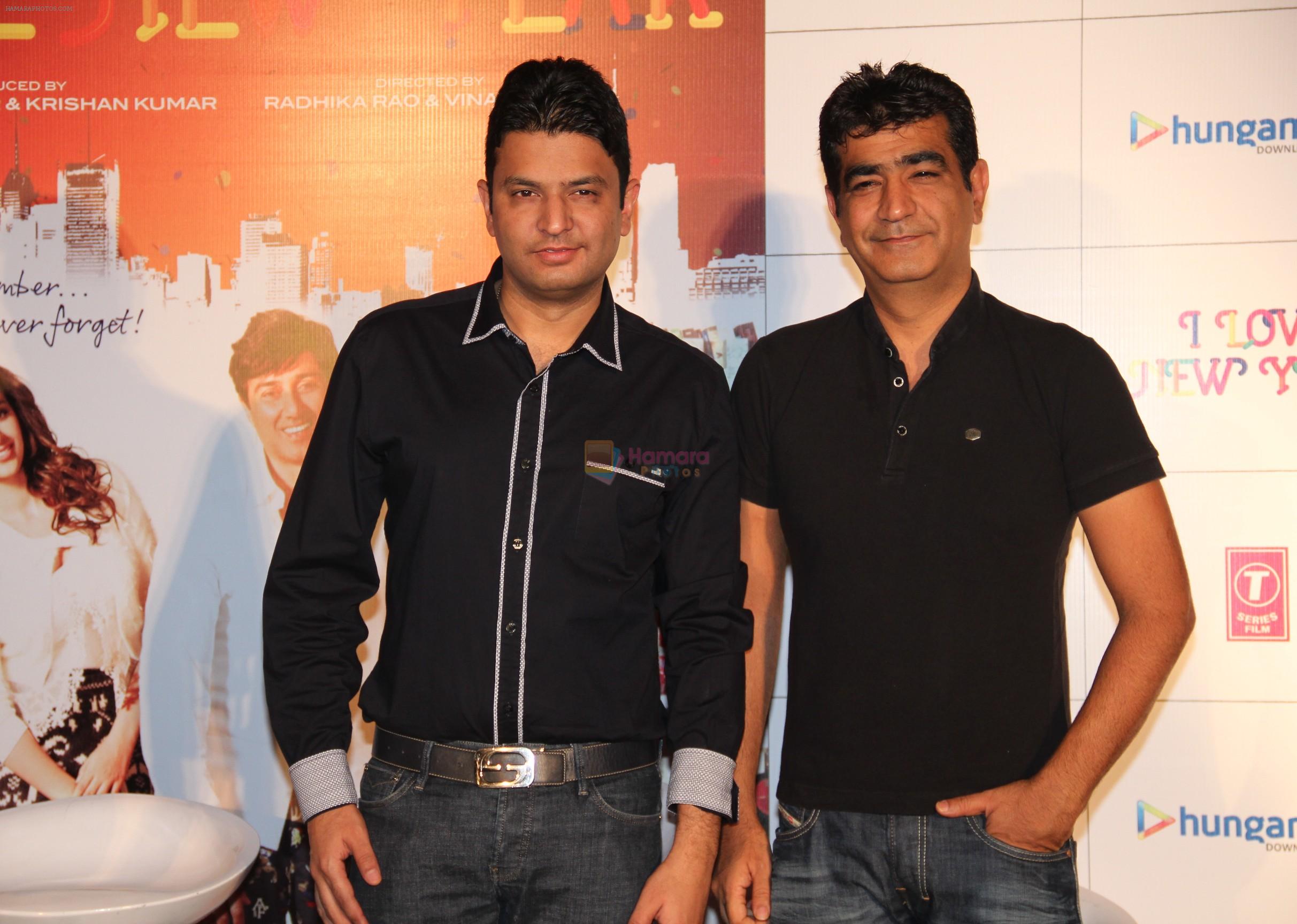 Bhushan Kumar, Kishan Kumar at the theatrical of I Love NY (New Year) was launched on 25th Feb at Cinemax, Versova