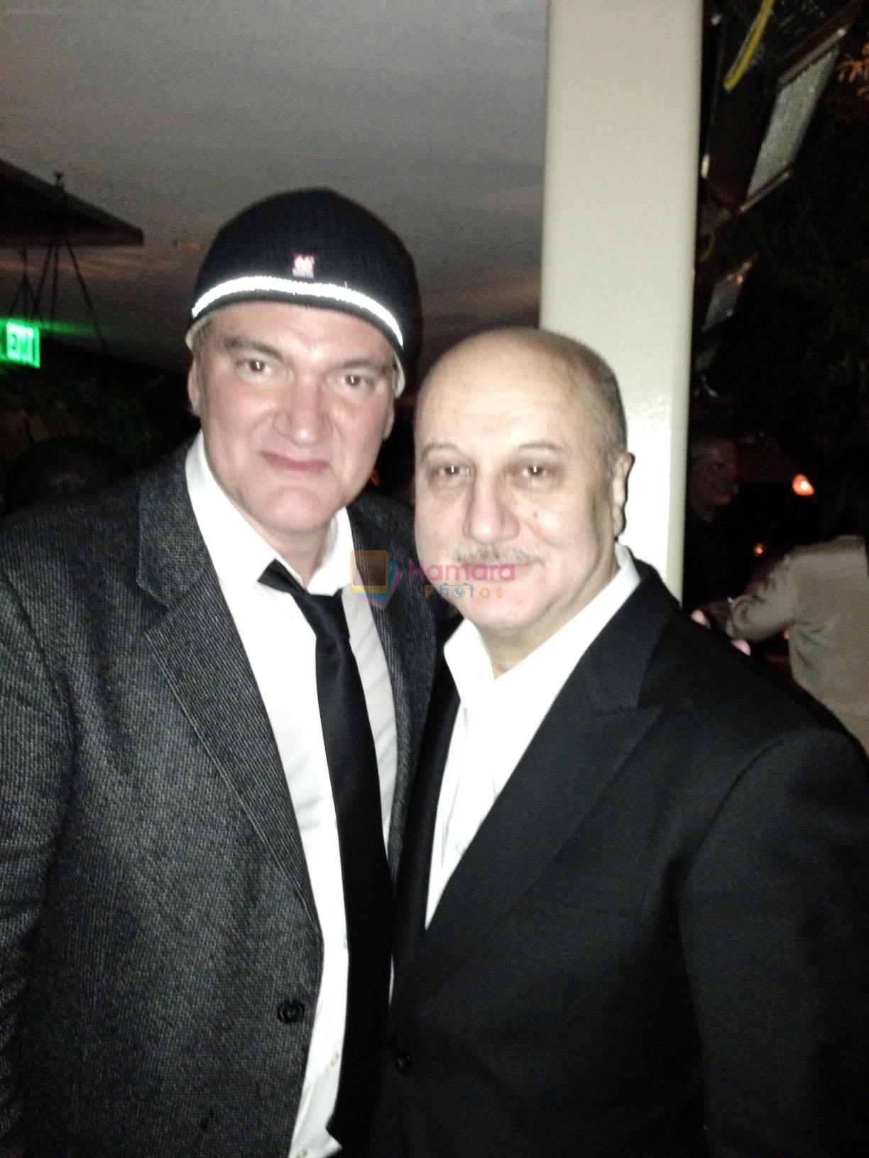 Tarantino, Anupam Kher attends Pre Oscar Nomination Party by Weinstein Brothers