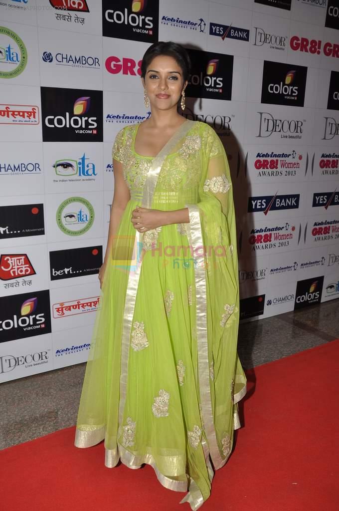 Asin Thottumkal at GR8 women achiever's awards in Lalit Hotel, Mumbai on 9th March 2013