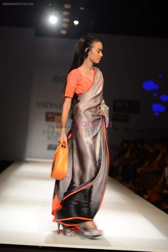 Model walk the ramp for Satya Paul Show at Wills Lifestyle India Fashion Week 2013 Day 1 in Mumbai on 13th March 2013