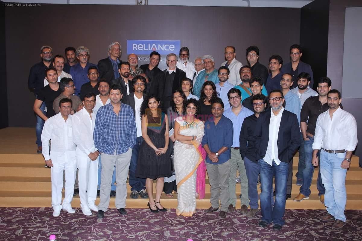 attend Ambani's bash for Steven Spielberg in Taj Land's End, Bandra, Mumbai on 12th March 2013