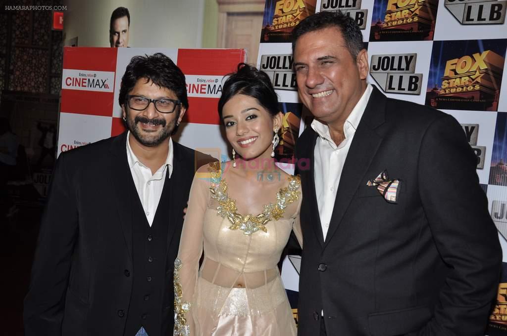 Arshad Warsi, Boman Irani, Amrita Rao at the Premiere of the film Jolly LLB in Mumbai on 13th March 2013