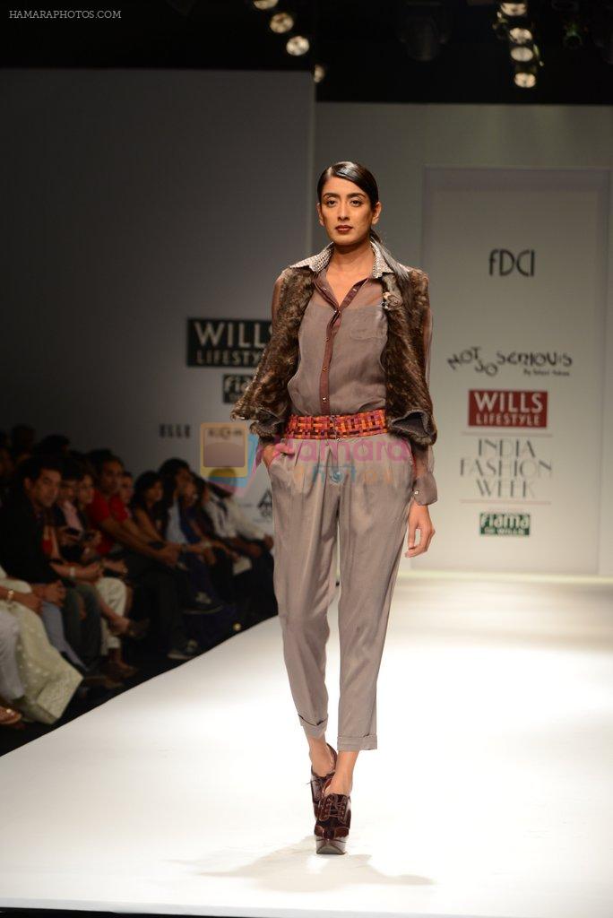 Model walks the ramp for Pallavi Mohan Show at Wills Lifestyle India Fashion Week 2013 Day 2 in Mumbai on 14th March 2013