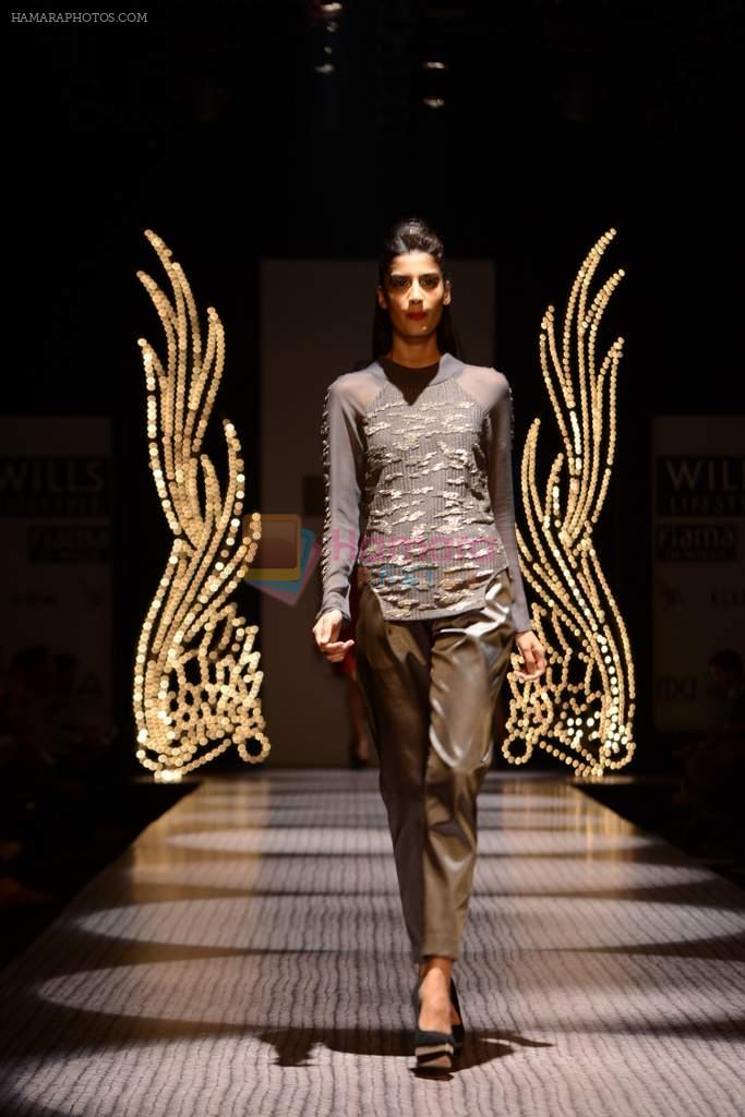 Model walks the ramp for Namrata Joshipura Show at Wills Lifestyle India Fashion Week 2013 Day 1 in Mumbai on 13th March 2013