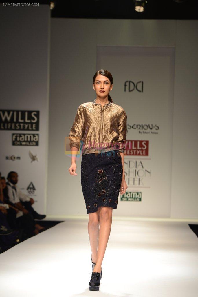 Model walks the ramp for Pallavi Mohan Show at Wills Lifestyle India Fashion Week 2013 Day 2 in Mumbai on 14th March 2013