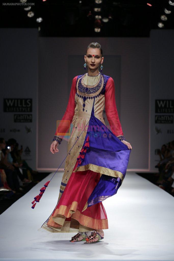 Model walks the ramp for Vaishali S Show at Wills Lifestyle India Fashion Week 2013 Day 5 in Mumbai on 17th March 2013