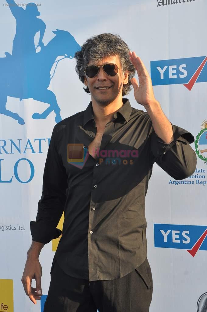 Milind Soman at Yes Bank International Polo Cup Match in Mahalaxmi Race Course, Mumbai on 16th March 2013