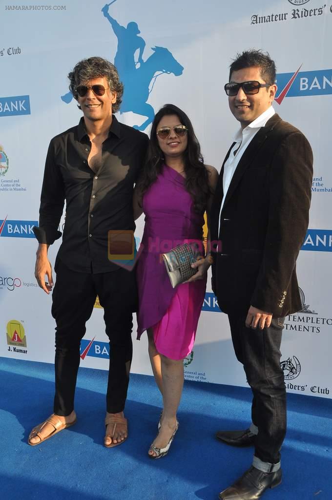 Milind Soman at Yes Bank International Polo Cup Match in Mahalaxmi Race Course, Mumbai on 16th March 2013