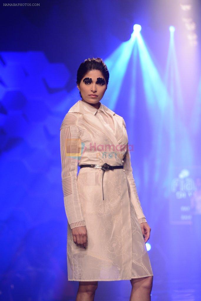 Parvathy Omanakuttan walks the ramp for Rahul Mishra Show at Wills Lifestyle India Fashion Week 2013 Day 4 in Mumbai on 16th March 2013