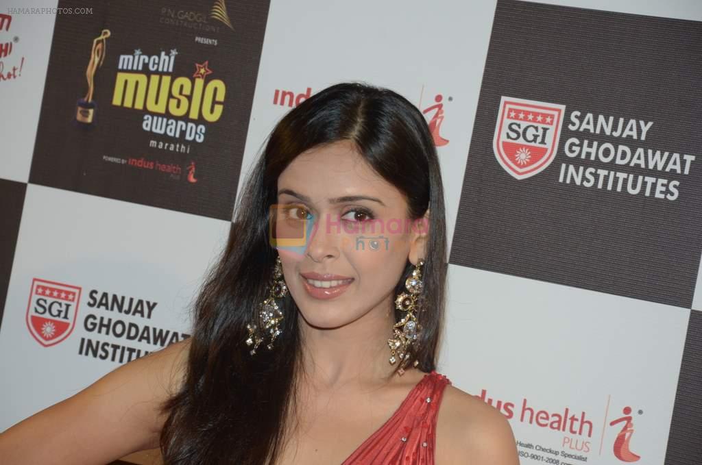 Hrishitaa Bhat at Mirchi Marathi Music Awards in Mumbai on 18th March 2013