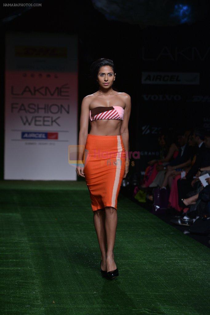 Model walk the ramp for Shivan Naresh Show at Lakme Fashion Week 2013 Day 1 in Grand Hyatt, Mumbai on 22nd March 2013