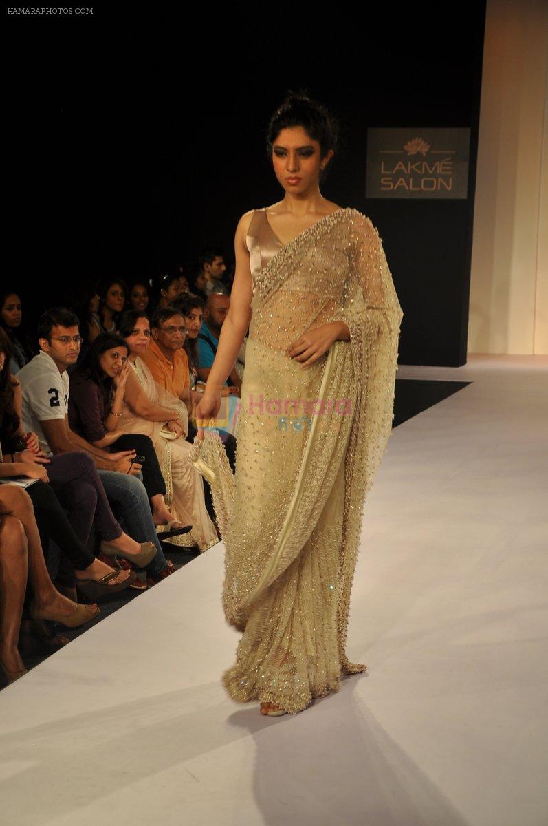 Model walk the ramp for Deepti Pruthi Show at Lakme Fashion Week 2013 Day 1 in Grand Hyatt, Mumbai on 22nd March 2013
