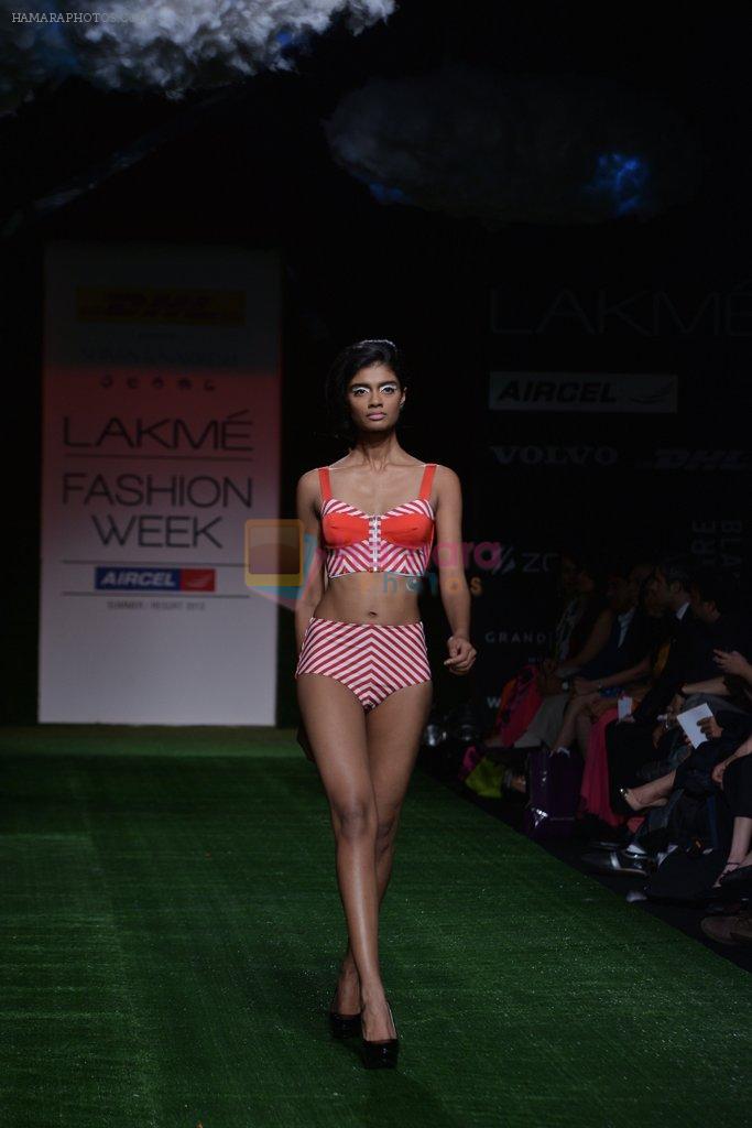 Model walk the ramp for Shivan Naresh Show at Lakme Fashion Week 2013 Day 1 in Grand Hyatt, Mumbai on 22nd March 2013