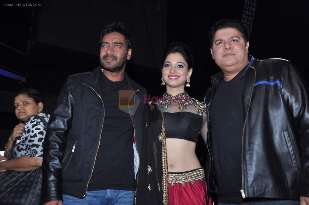 Ajay Devgan, Tamannaah Bhatia, Sajid Khan at Nach Baliye 5 grand finale in Filmistan, Mumbai on 23rd March 2013