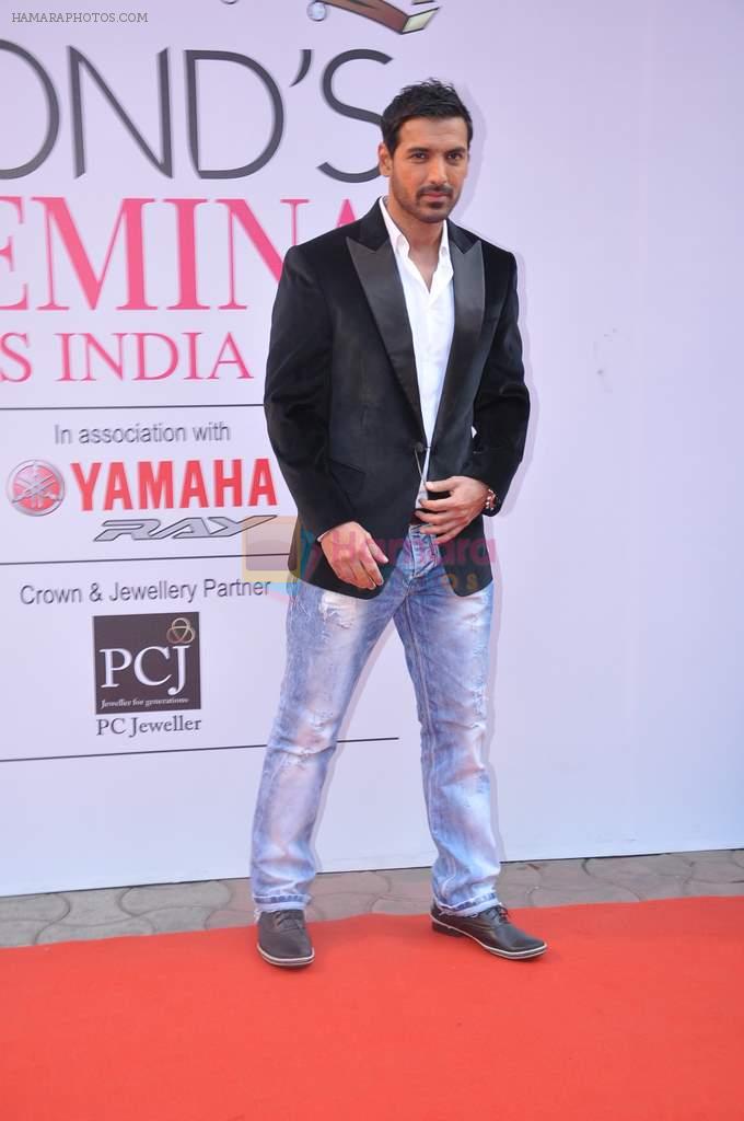 John Abraham at Femina Miss India finals in Mumbai on 24th March 2013