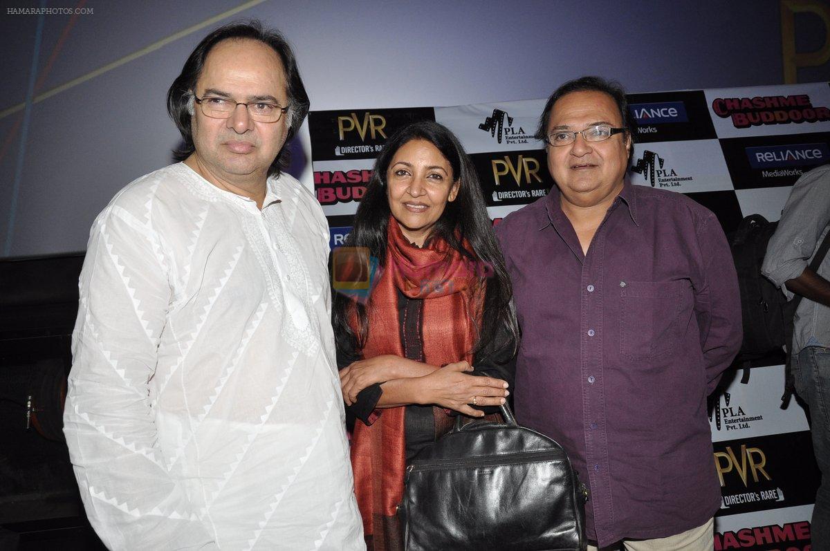 Deepti Farooque, Farooque Sheikh, Rakesh Bedi at the Special screening of Chashme Baddoor in PVR, Juhu, Mumbai on 29th March 2013